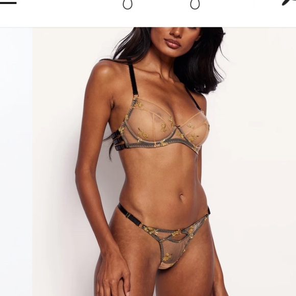 Edge o beyond | NWT bra sz 5 | charlotte bra sheer in en or (gold) color way - Picture 14 of 14